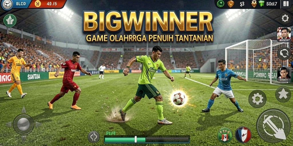 Tampilan menarik dari gameplay <strong>BIGWINNER</strong> saat pertandingan olahraga berlangsung.