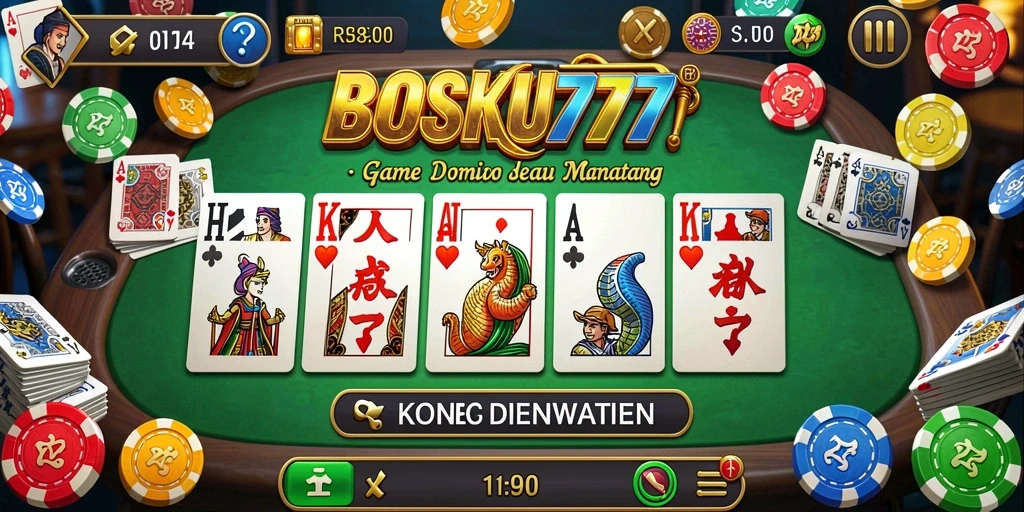 Tampilan gameplay Domino yang menarik dan interaktif.