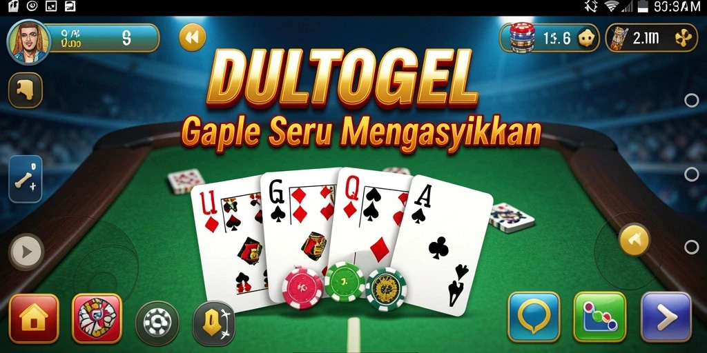 Gameplay DULTOGEL menunjukkan interaksi seru antar pemain Gaple.