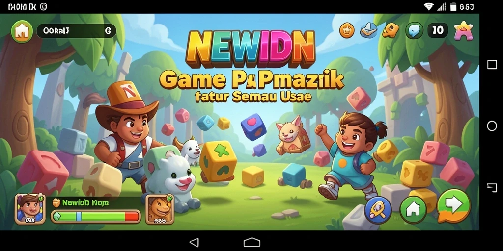 Tangkapan layar NEWIDN menampilkan gameplay puzzle yang menarik dan interaktif.