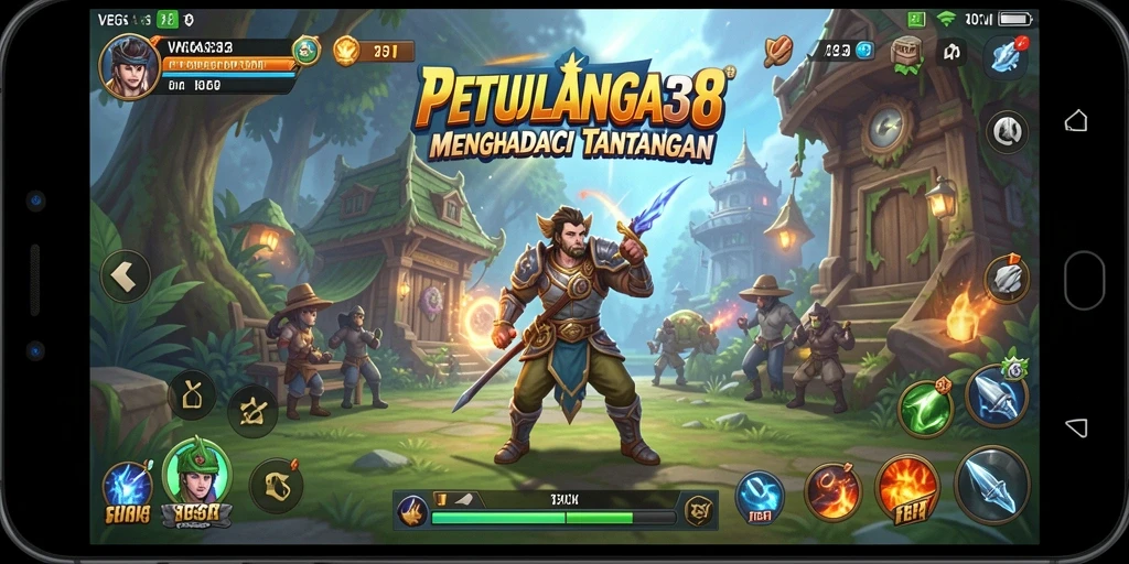 Tangkapan layar dari gameplay mendebarkan VEGAS338 yang menunjukkan aksi petualangan.